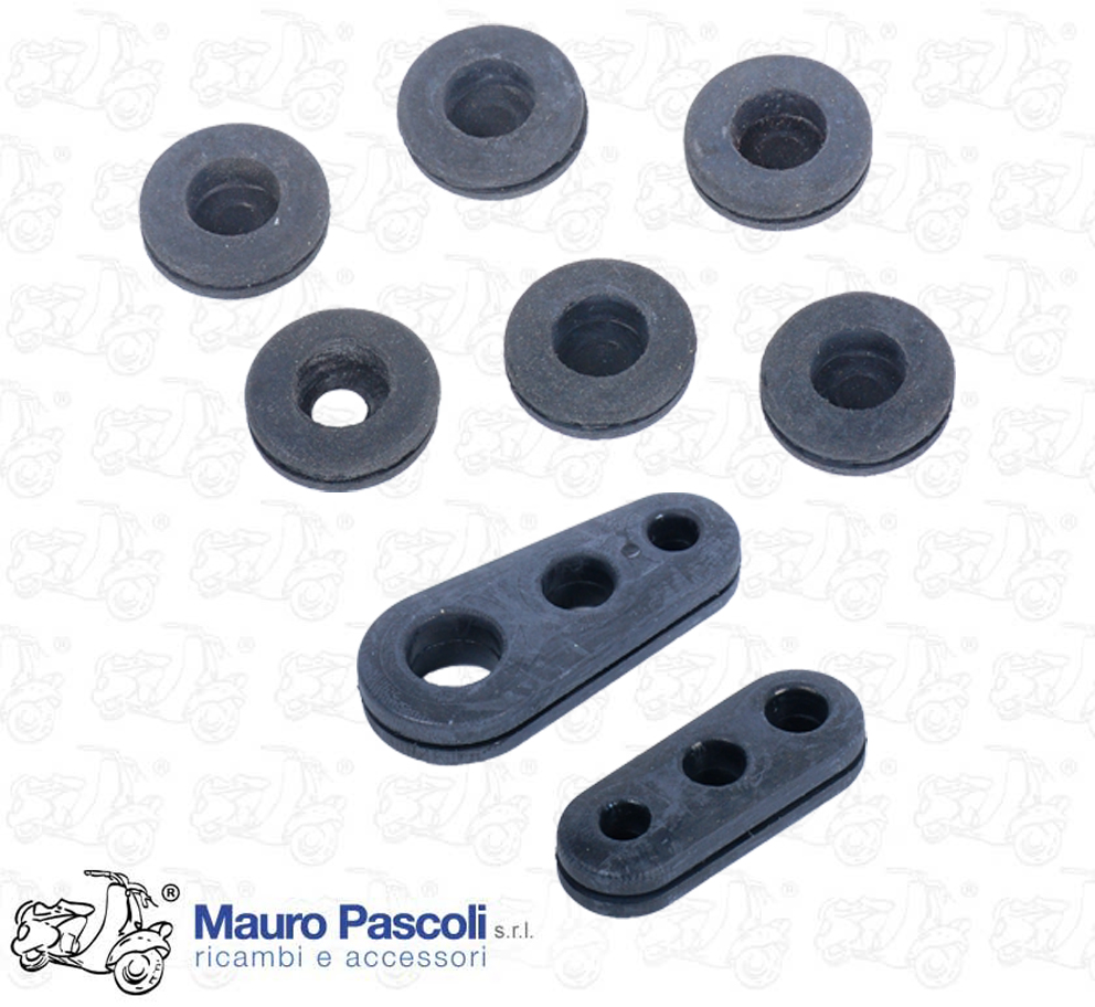 Kit passacavi e tappi carrozzeria,vettura acma Vespa  400.