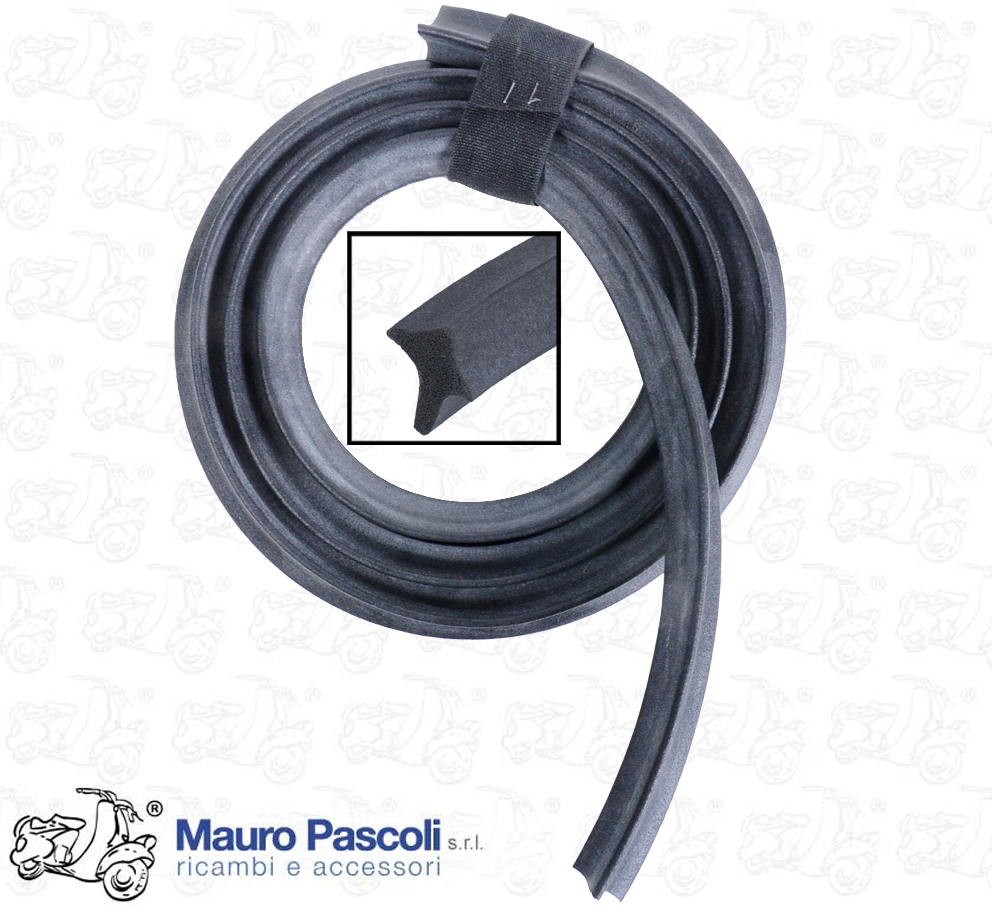 Guarnizione sotto mascherina anteriore vano batteria,vespa 400.