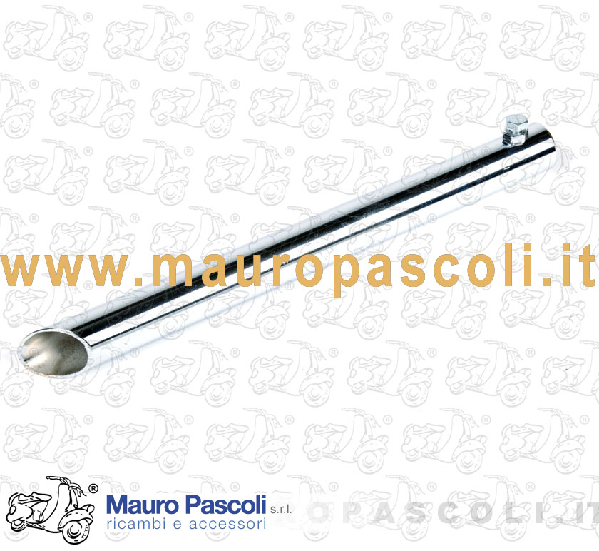 Tubo terminale cromato per scarico,vespa.