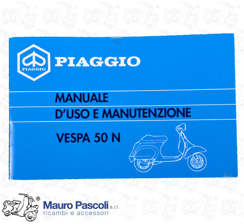 Libretto uso e manutenzione,vespa 50 n.