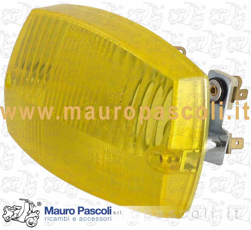 Gruppo ottico omologato,trasparente giallo,ciclomotore piaggio Ciao .