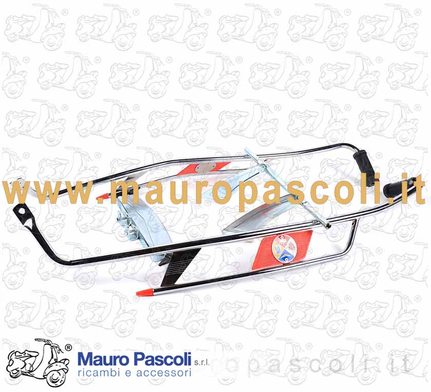 Perimetrale in tubo di acciaio cromato,vespa 90 - 90 - 125.
