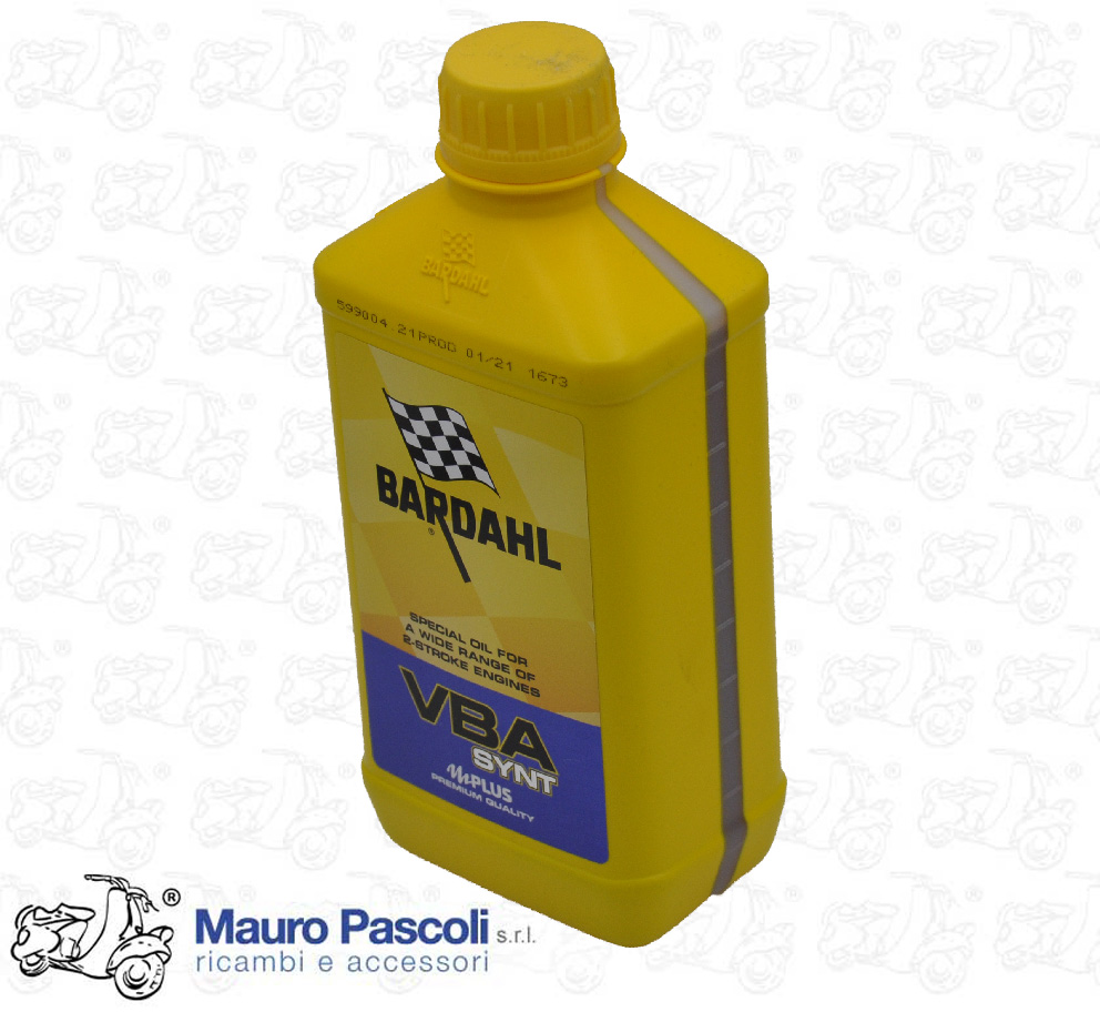 Olio miscela bardahl vba,motori 2 tempi confezione 1 litro,vespa - ape.