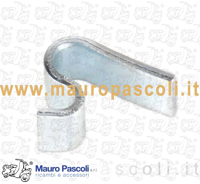 Piastrina aggancio molla cavalletto.
