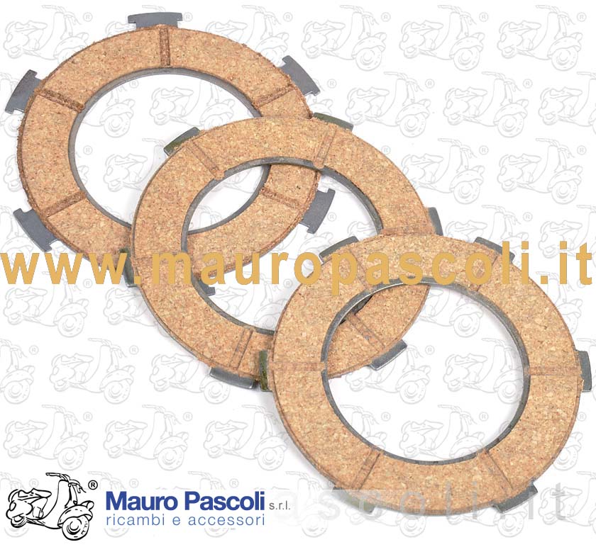 Frizione , solo dischi guarniti,vespa 80 - 125 - 150.