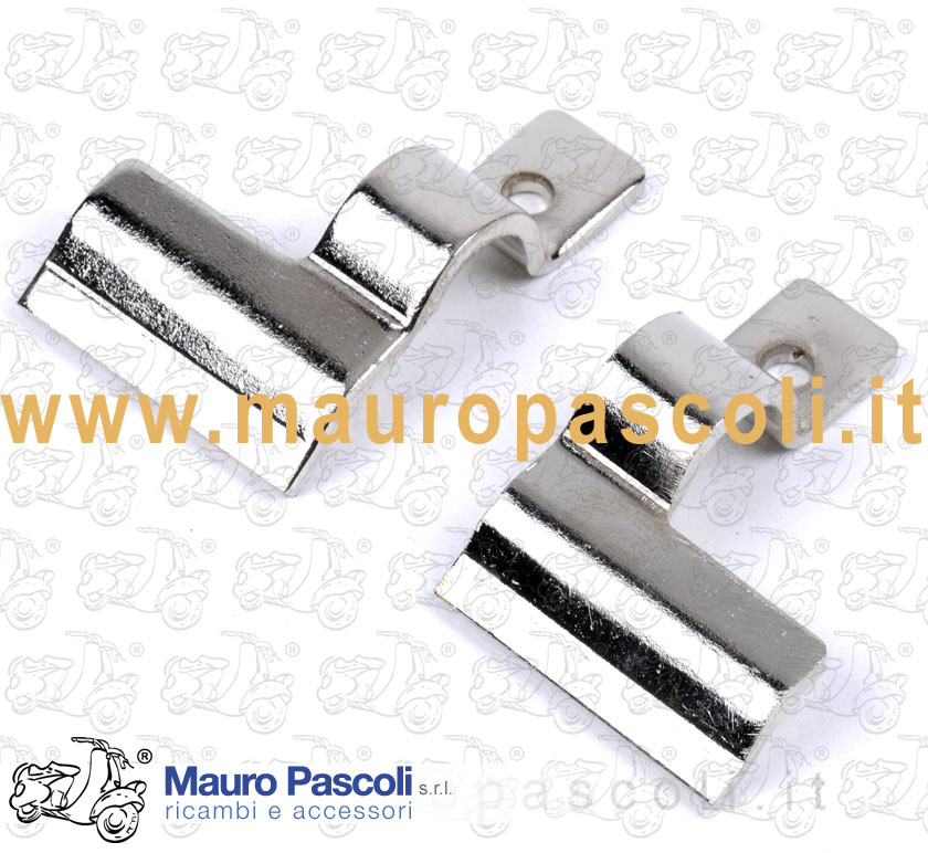 Coppia ponticello sinistro e destro reggi cavalletto,vespa 125 1949>52.