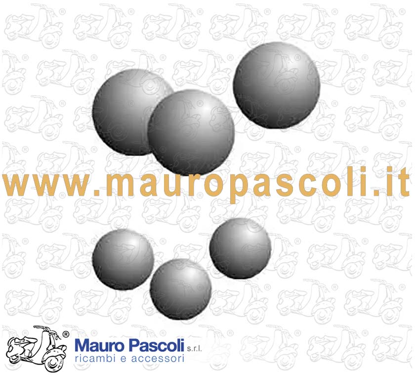 Kit sfere sterzo inferiore e superiore,per Vespa 125.1948>1954.