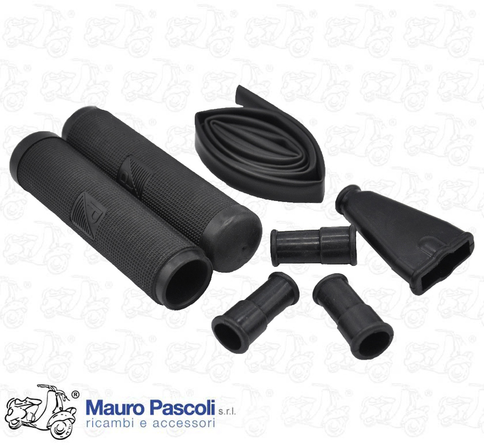 Kiit manopole e manicotti comandi con guaina,in gomma nero,vespa - ape