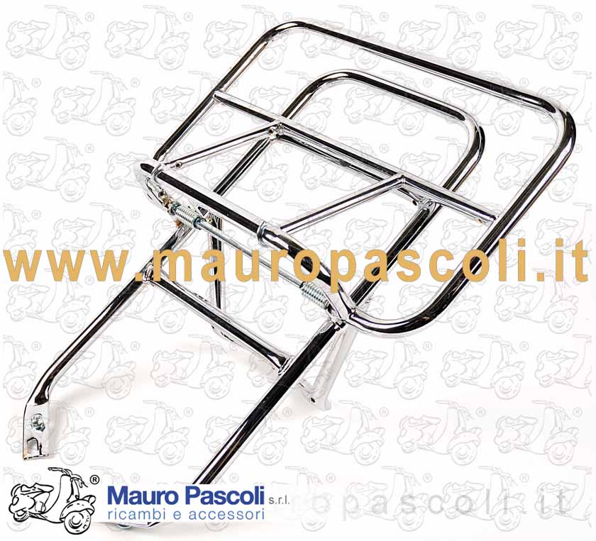 Portapacchi cromato posteriore,vespa px 80 - 125 - 150 - pe 200.