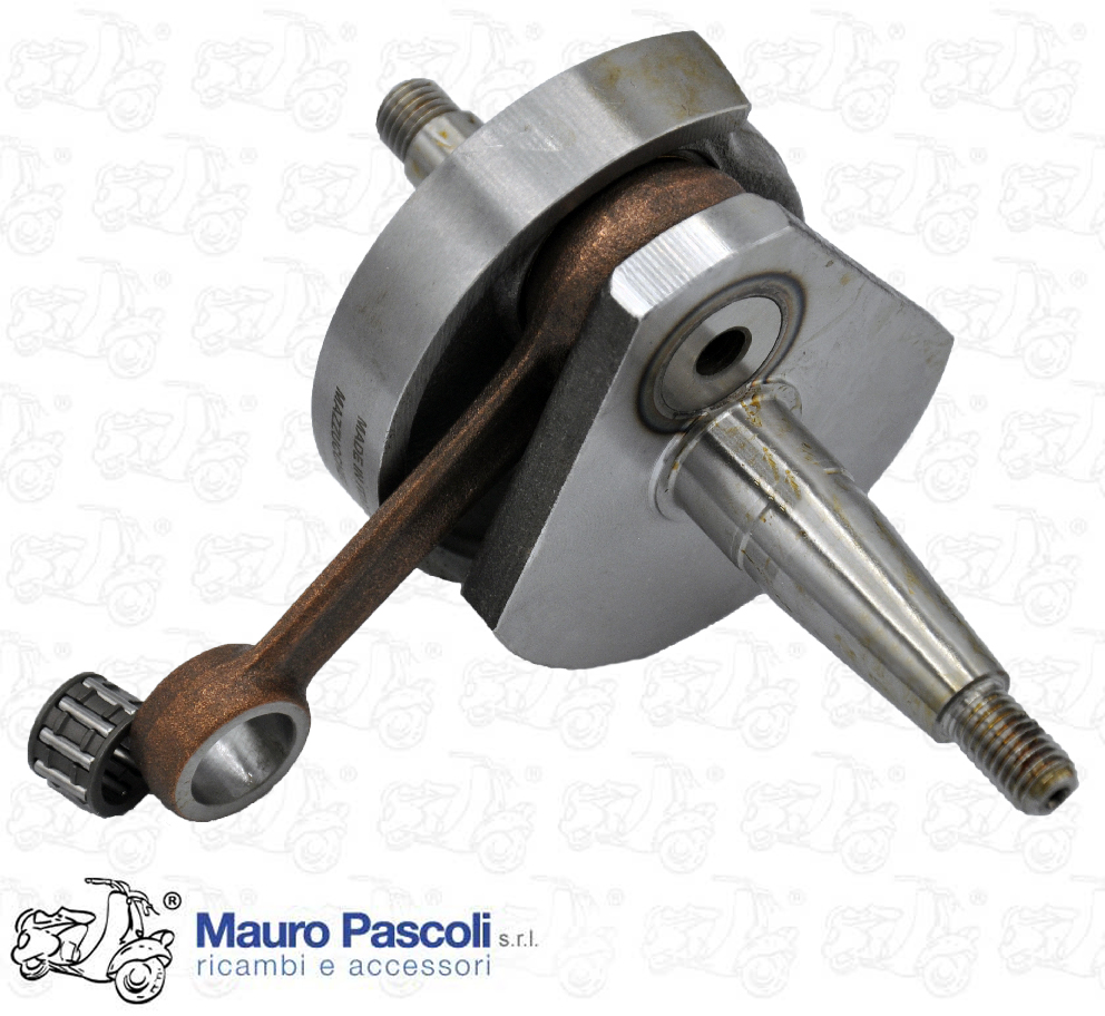 Albero motore con biella e gabbia cono 19,vespa 50 pk .