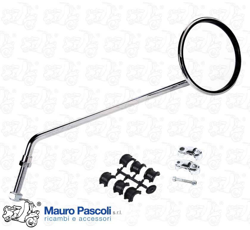 Espejio cromado con abrazadera de fijacion