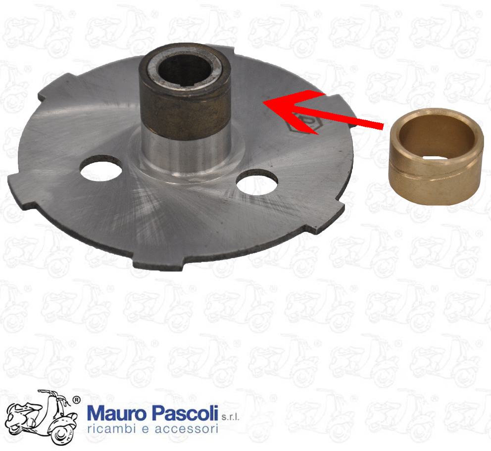 Bronzina per boccolo frizione da mm 26,1.- .21,3 - h 16,2 . - Vespa 125 - 150.