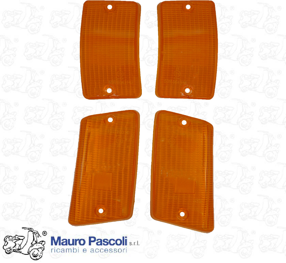 Kit 4 trasparente freccia anteriori e posteriori orig. siem, Vespa pk xl.