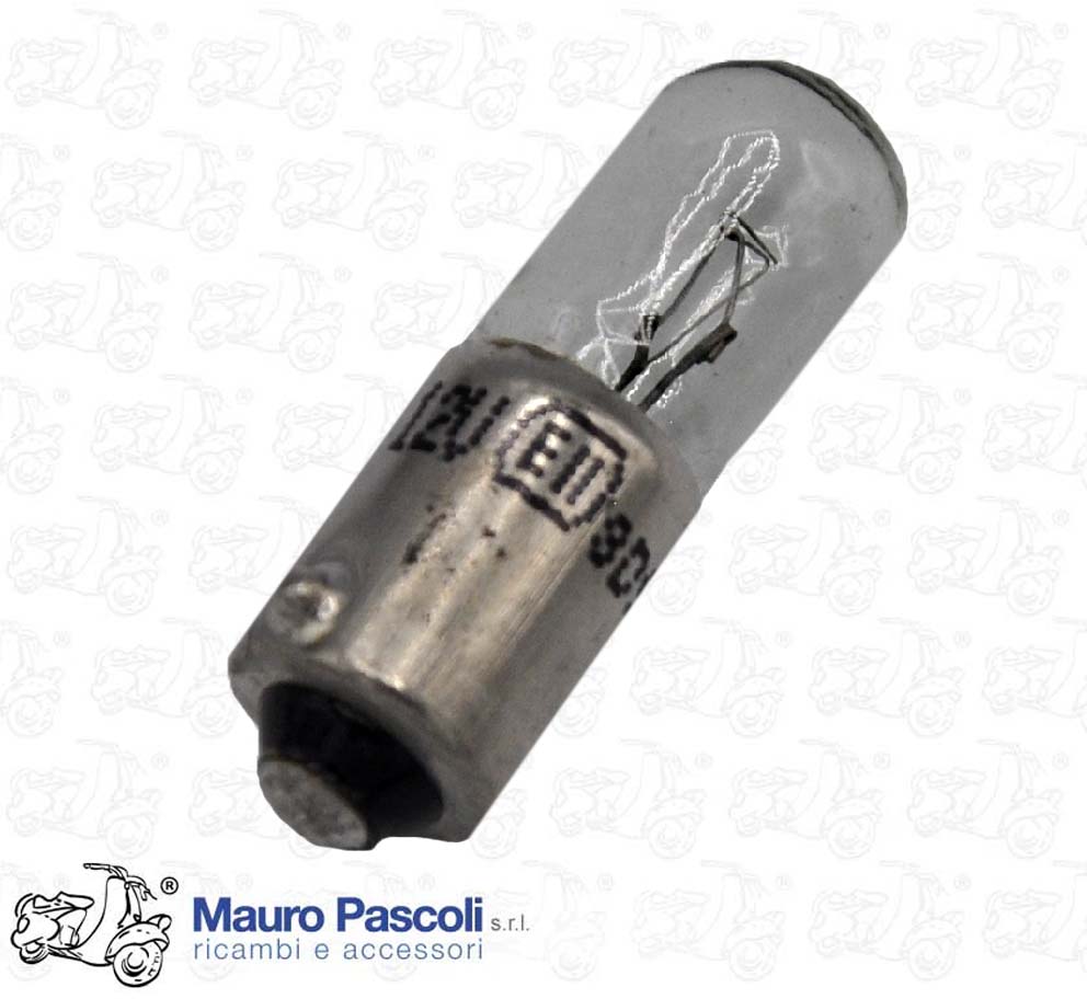 Lampadina 12 v - 4 w. spia tubolari micro tipo ba9s,vespa - ape.