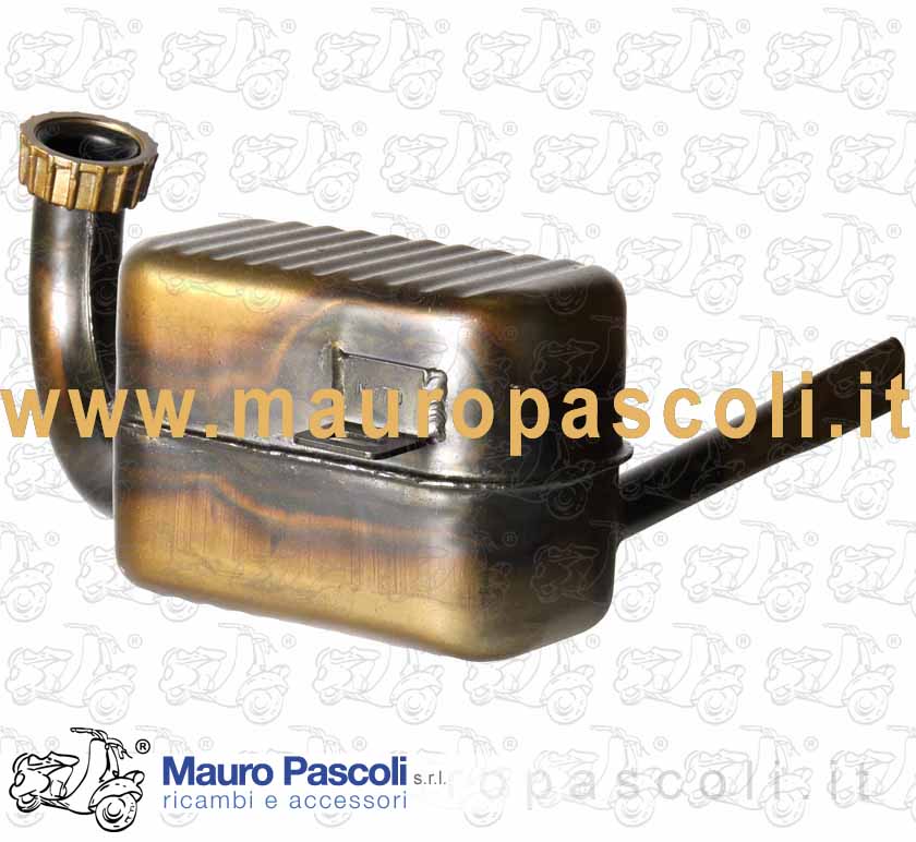 Marmitta con ghiera alluminio,produzione mauro pascoli srl,vespa 150 gs -vs2t>5t.