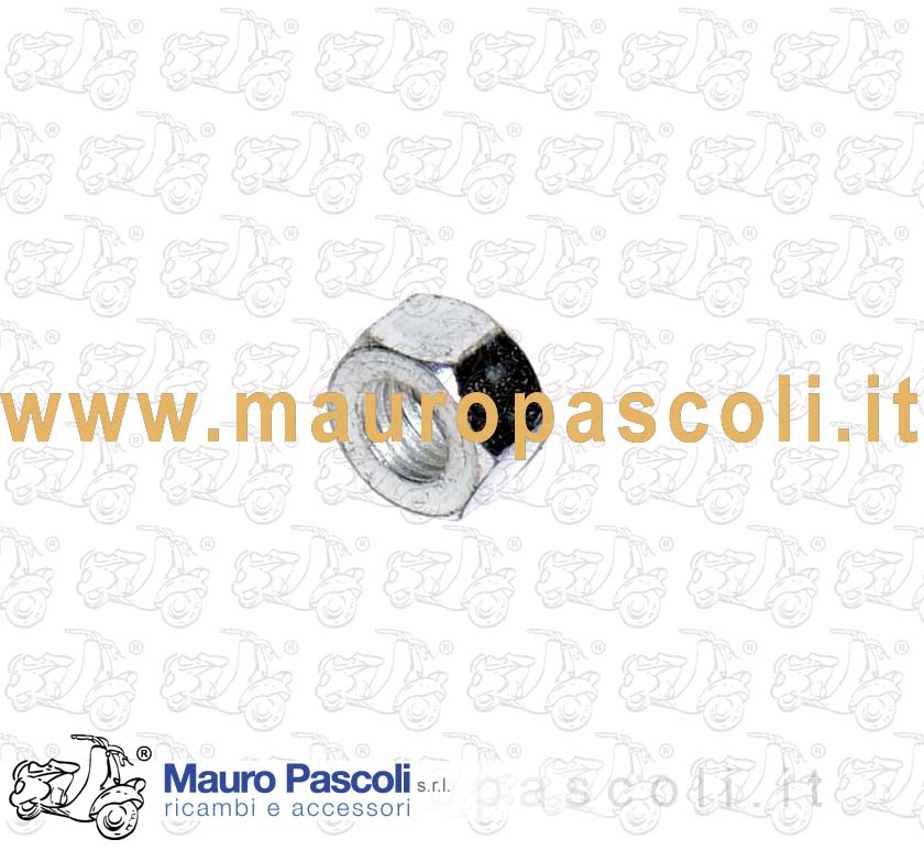 Dado mm 7 x 11 zincato,unione cerchio ruota,vespa ape.