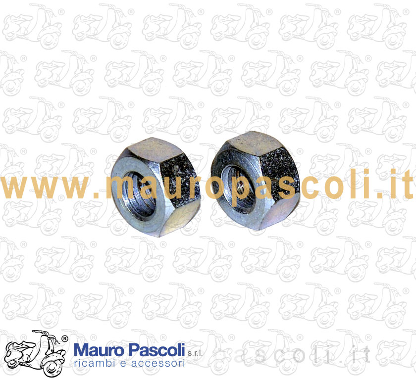 Kit n 2 nueces, zinc chapada en 9x14 mm, 8 mm