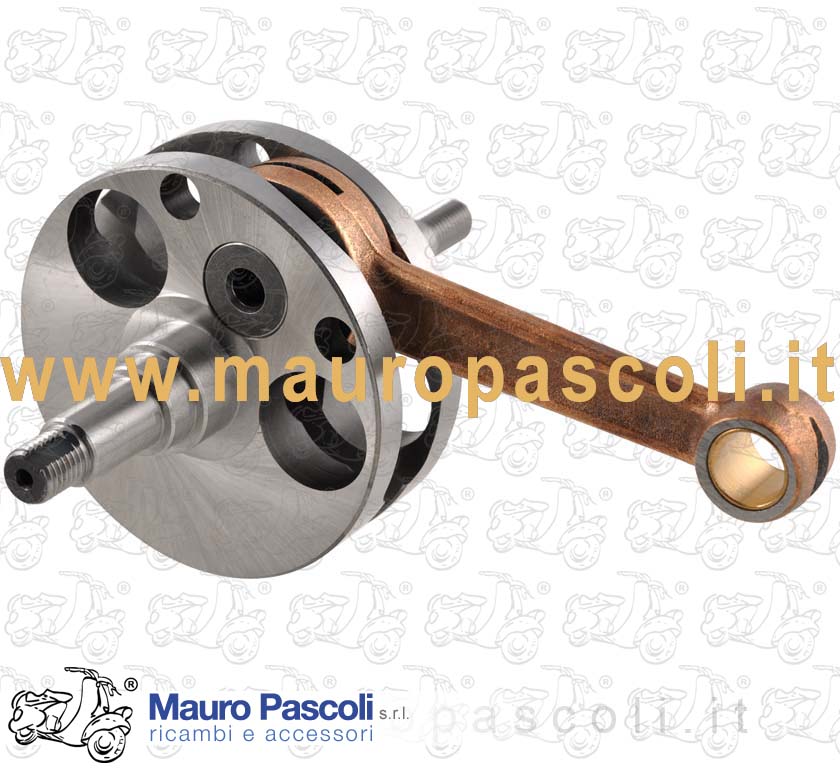 Albero motore completo di biella con bronzina,vespa 125 - ape.