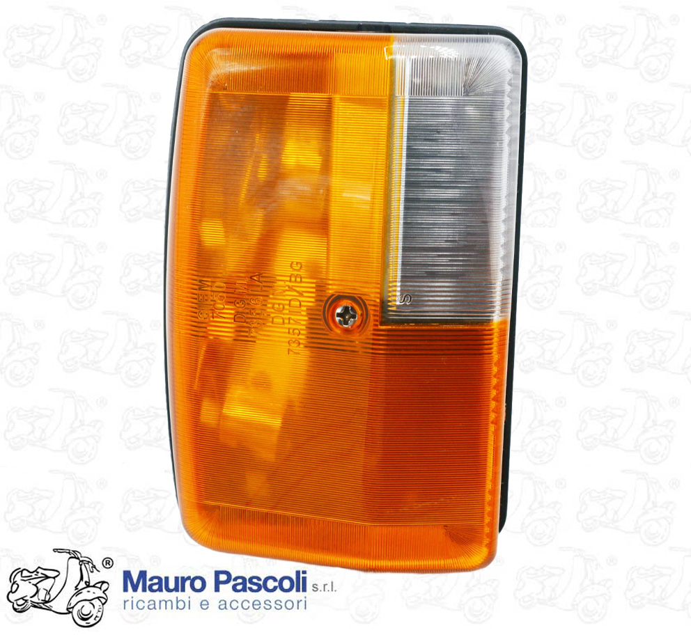 Fanalino luce posizione e freccia anteriore lato sinistro,marca siem,ape.