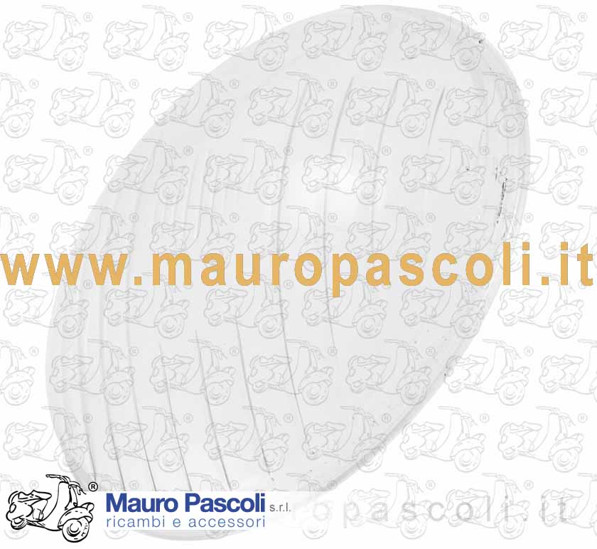 Vetro fanale anteriore mezzo rigato da mm 95 .