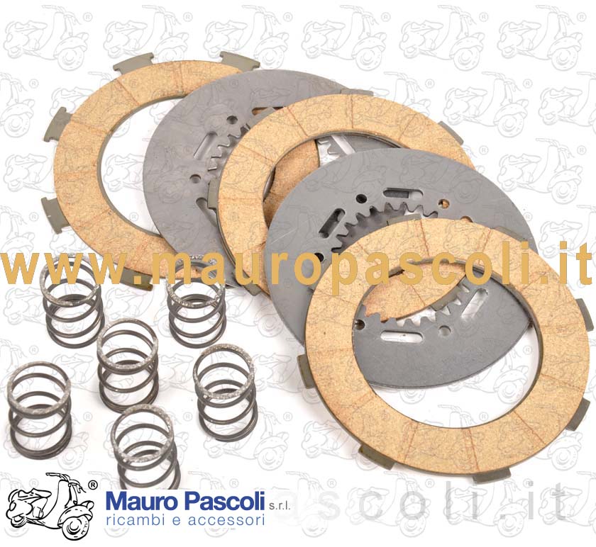 Clutch assembly (trimmed discs +steel discs + springs)
