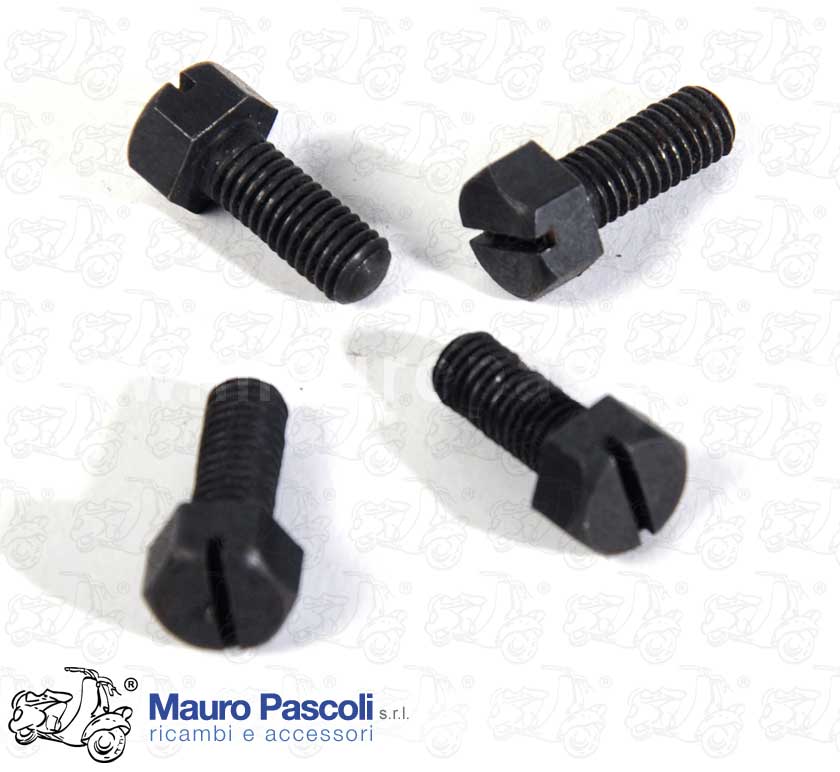Kit 4 bolts burnished diam. 5 mm, 8 mm wrench with screwdriver