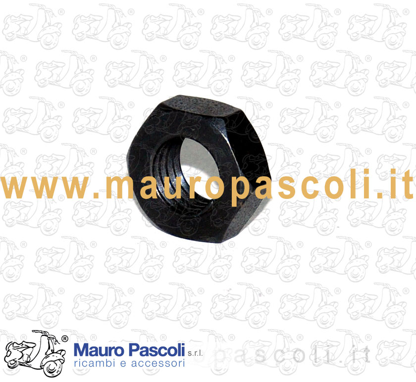 Tuerca bruñida de 9 x 14 mm que fija el amortiguador trasero y el pasador de cambio