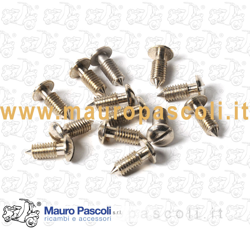 Kit n 13 vitie a taglio di fissaggio cofani dx - sx, Vespa 125 utilitaria.