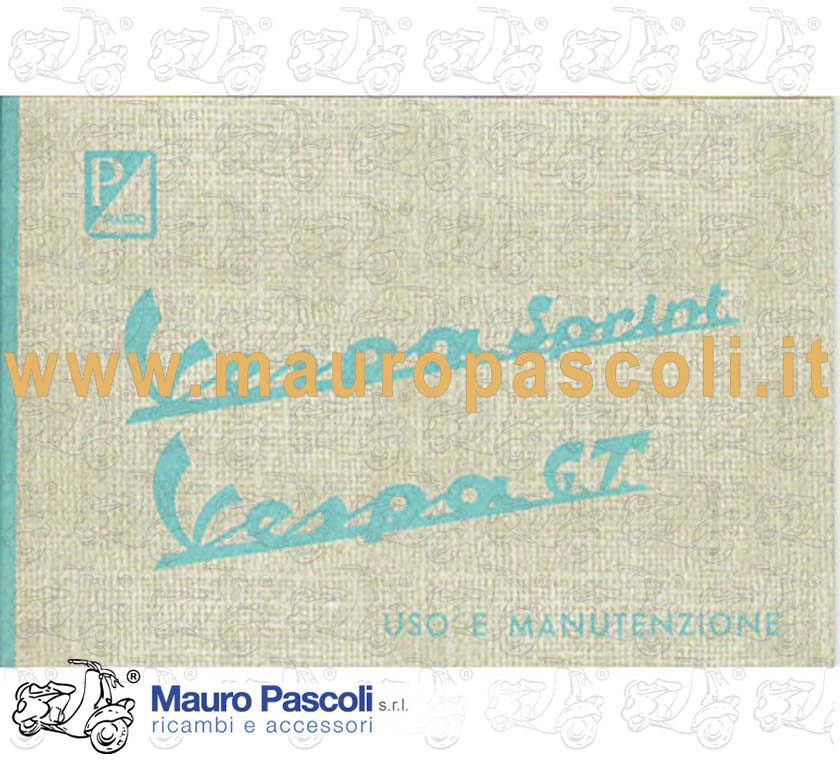 Libretto uso e manutenzione,vespa 125 gt - 150 sprint 1966>1974