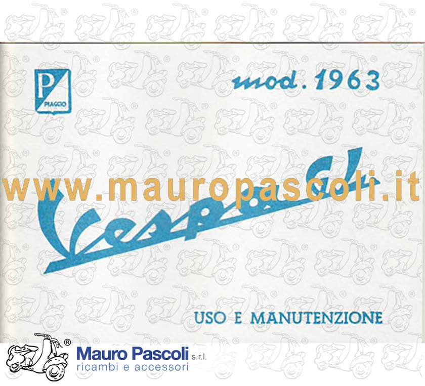 Libretto uso e manutenzione,vespa 150 gl 1962>65.