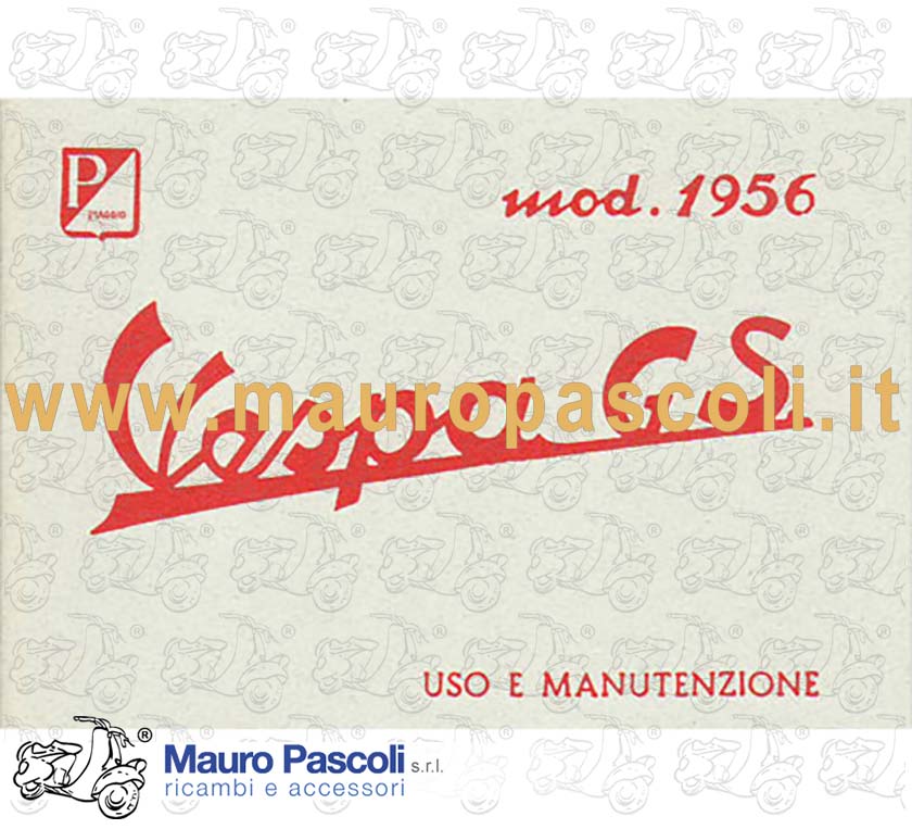 Libretto uso e manutenzione,vespa 150 gs 1957>58.