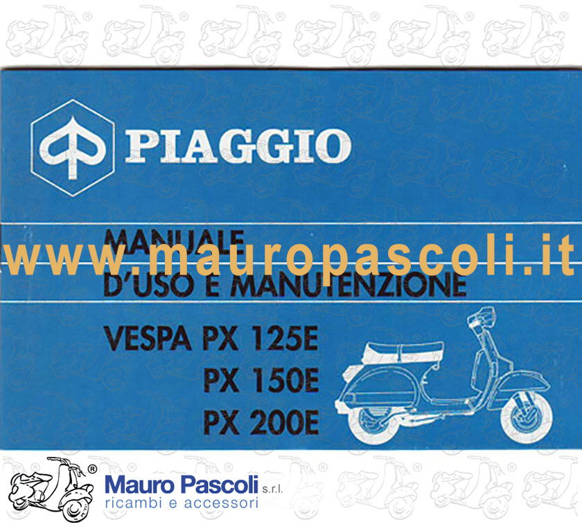 Libretto uso e manutenzione,vespa px 125e - 150e - pe 200e.1983>92.