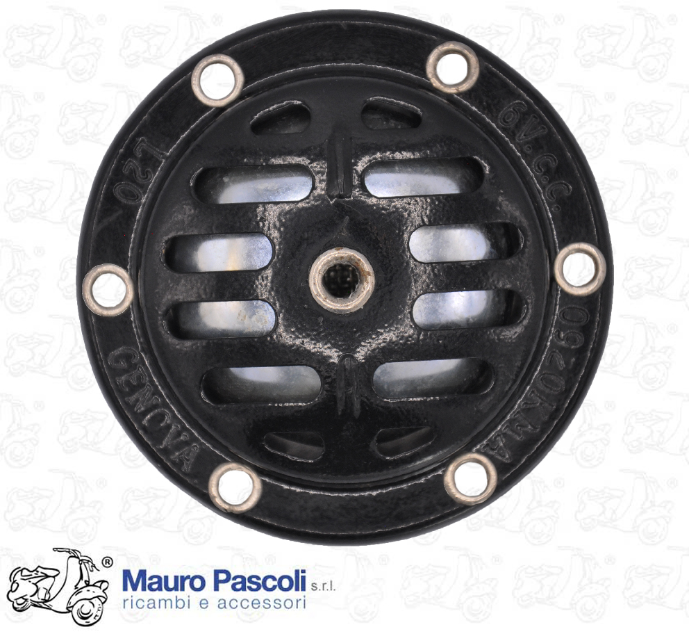 Clacson verniciato in corrente contina,6 v c.c,vespa 125 batteria.