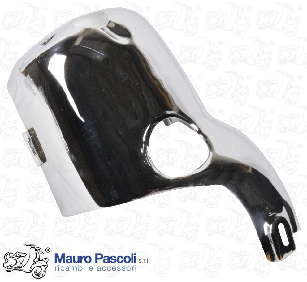 Cuffia di raffredamento cilindro in lamiera cromata,vespa gs 150.