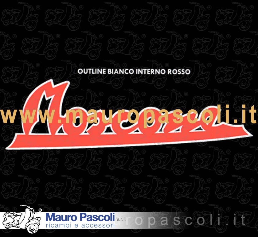 Kit 2 scritta adesiva - Moscone  -, fuoribordo  Moscone  piaggio.