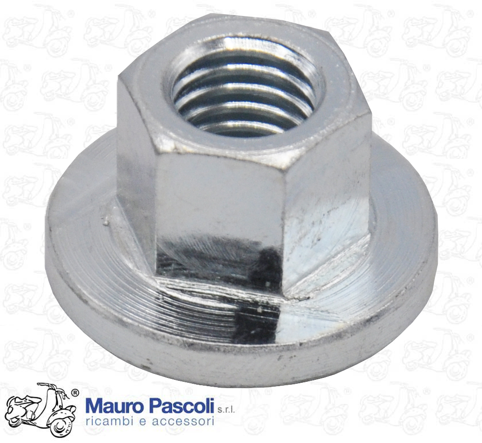 Dado zincato albero motore lato volano,vespa 125 - ape.