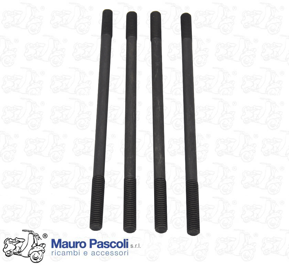 Kit 4 prigionieri mm 8,fissaggio gruppo cilindro e testata,vespa - ape.
