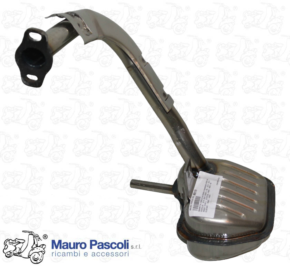 Marmitta completa in vernice trasparente,vespa 50.