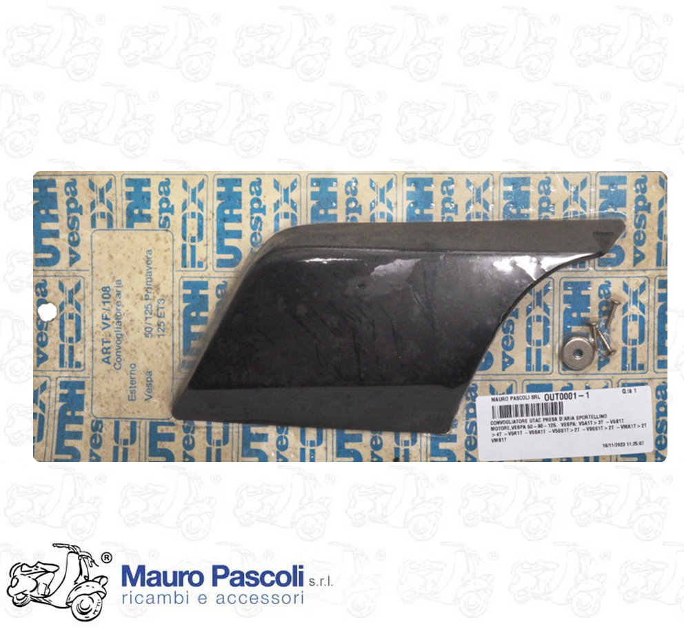 Convogliatore utah presa d'aria sportellino motore,vespa 50 - 90 - 125.