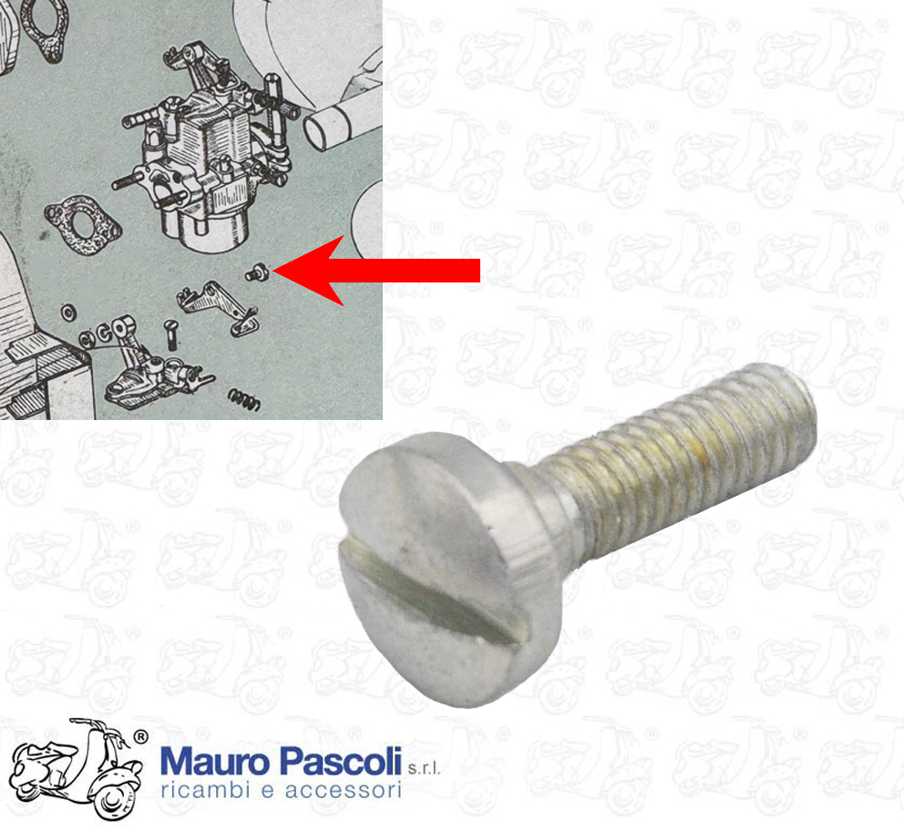 Perno unione leveraggio comando gas,dellorto.vespa - ape.