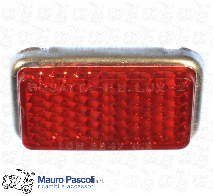 Catarinfrangente cattadiotro rosso , mm.55 x 35. Vespa - ape.