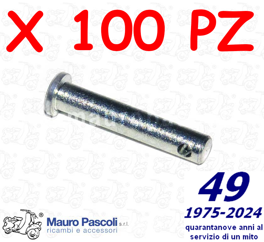 Kit 100 perno ritegno pedale freno posteriore,vespa 125 - 150 - 160 - 180 - 200.