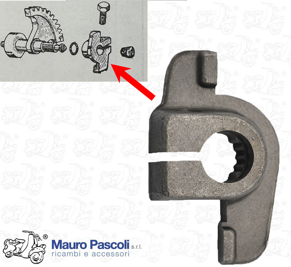 Leva per settore leva messa in moto,ape 175.