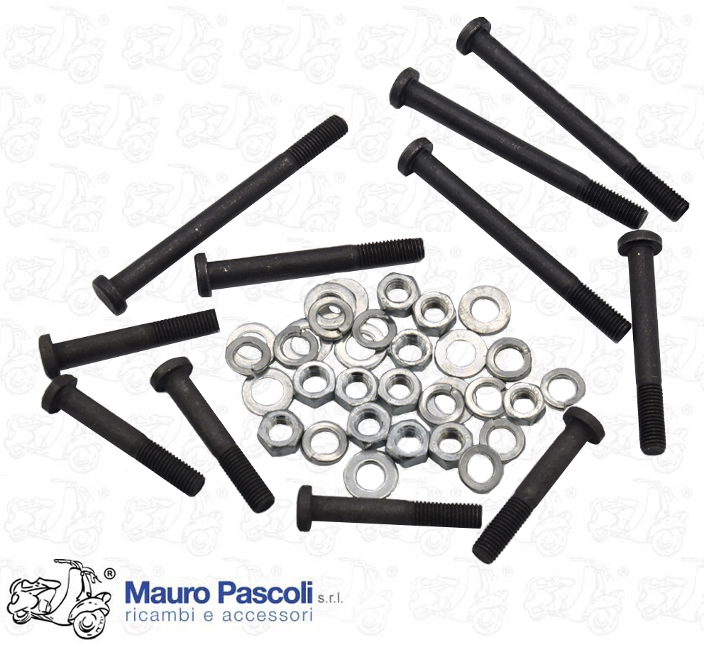Kit bulloneria chiusura carter motore,vespa 50 - 90 - 125 - ape.