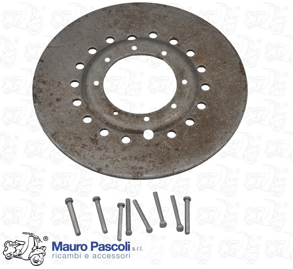 Disco ingranaggio motore e 8 ribattini per unione ingranaggio,vespa