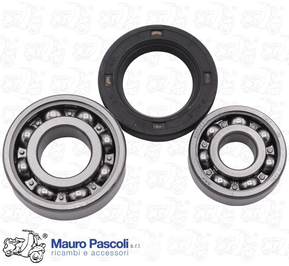 Kit cuscinetti e paraolio,asse ruota anteriore,vespa.
