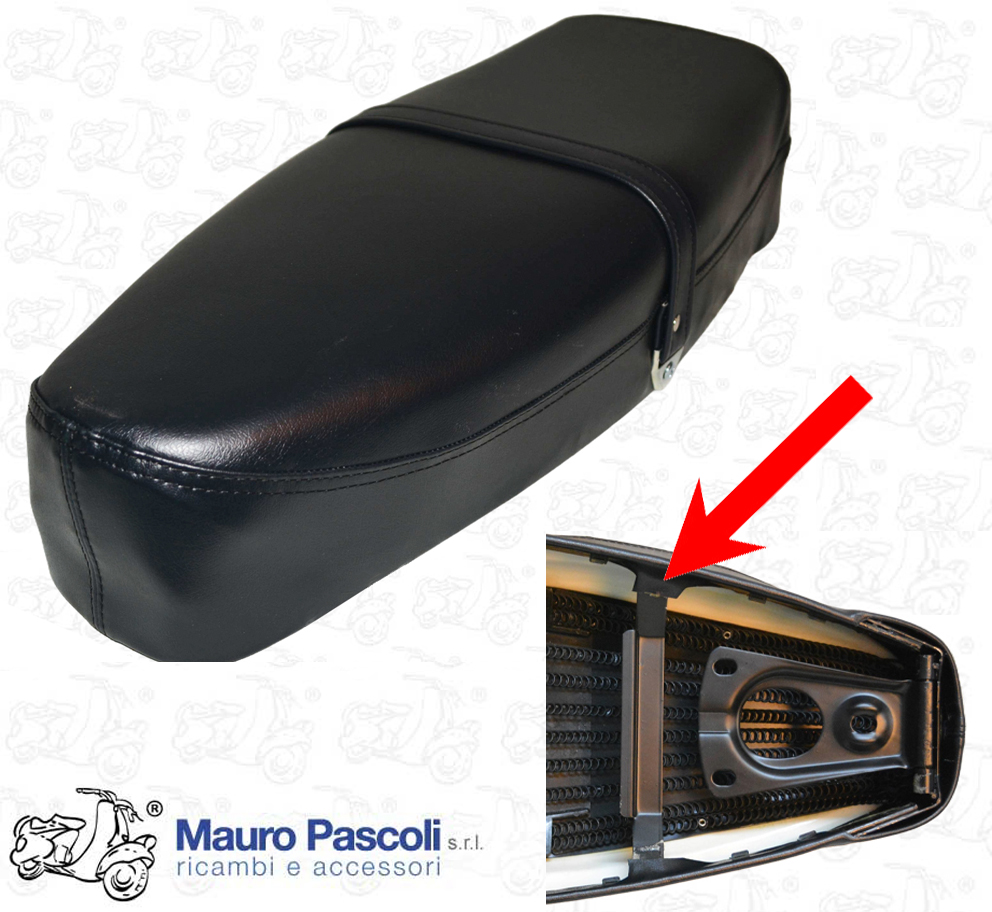 Sella biposto compl.,mod.originale e telaio in ferro,vespa 80 - 125 - 150 - 200