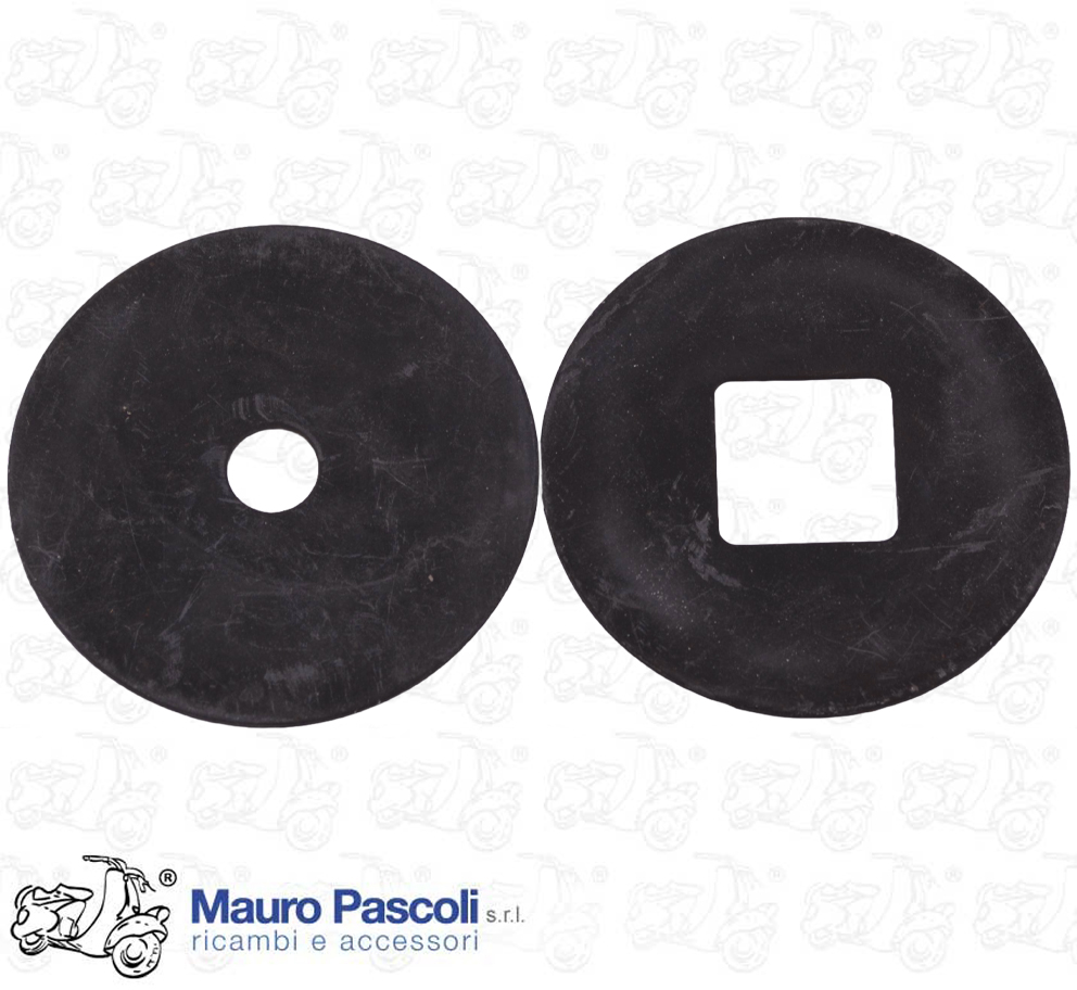 Kit 2 rondella con foro rotondo e quadro,per molle mozzo,vespa - ape.