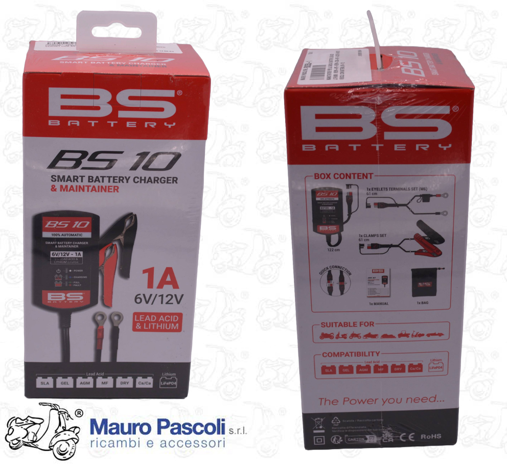 Manutentore per la carica di batterie lead acid - lithium. Vespa - Ape -