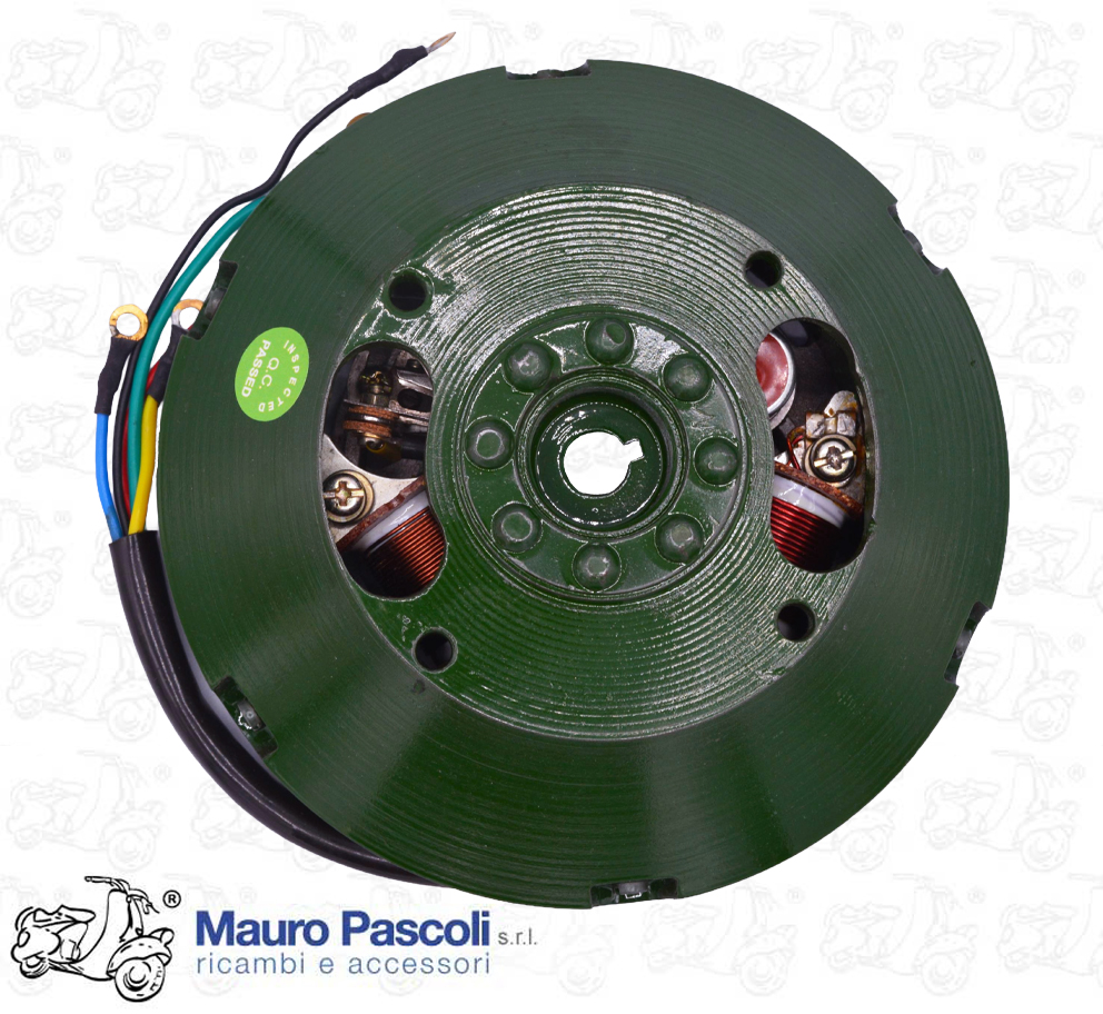 Volano 6 v completo di statore,vespa 125 - 150.